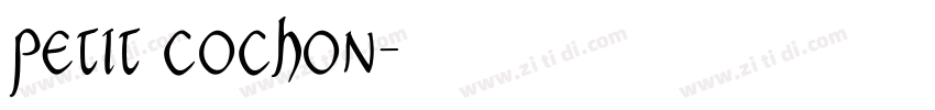 petit cochon字体转换